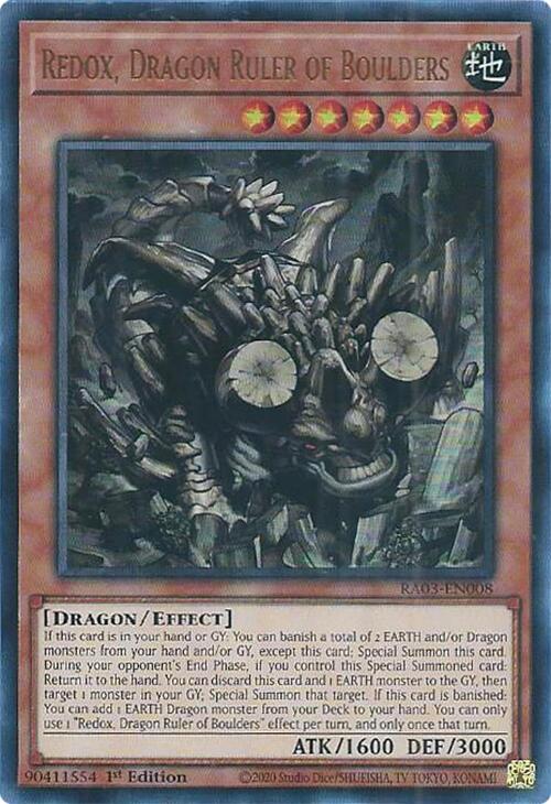 Redox, Dragon Ruler of Boulders (UR) [RA03-EN008] Ultra Rare | Chromatic Games