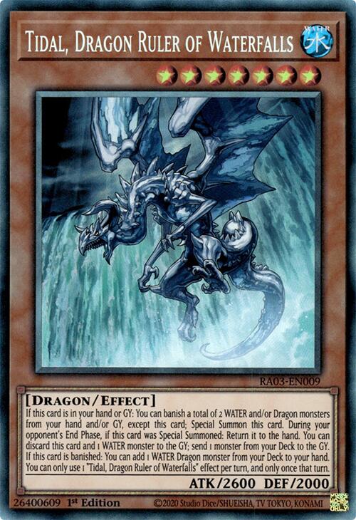 Tidal, Dragon Ruler of Waterfalls (CR) [RA03-EN009] Prismatic Collector's Rare | Chromatic Games