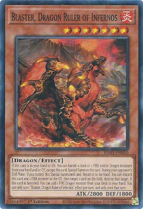 Blaster, Dragon Ruler of Infernos [RA03-EN010] Super Rare | Chromatic Games