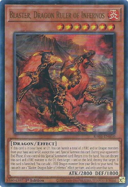 Blaster, Dragon Ruler of Infernos (UR) [RA03-EN010] Ultra Rare | Chromatic Games