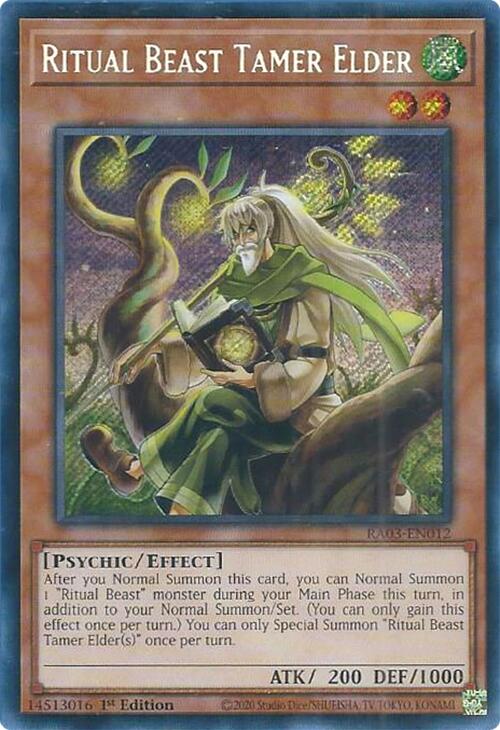 Ritual Beast Tamer Elder (Secret Rare) [RA03-EN012] Secret Rare | Chromatic Games