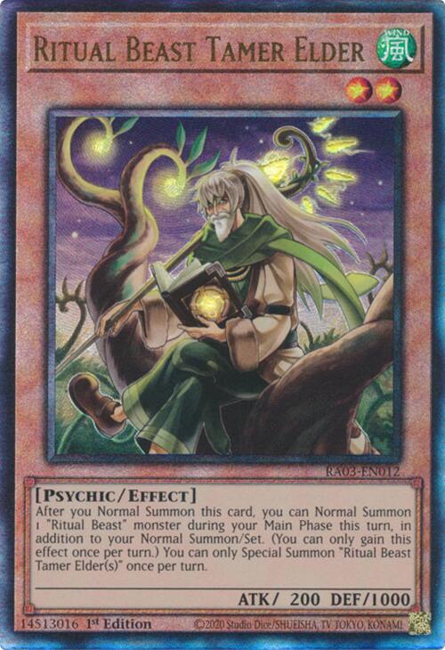 Ritual Beast Tamer Elder (UTR) [RA03-EN012] Prismatic Ultimate Rare | Chromatic Games