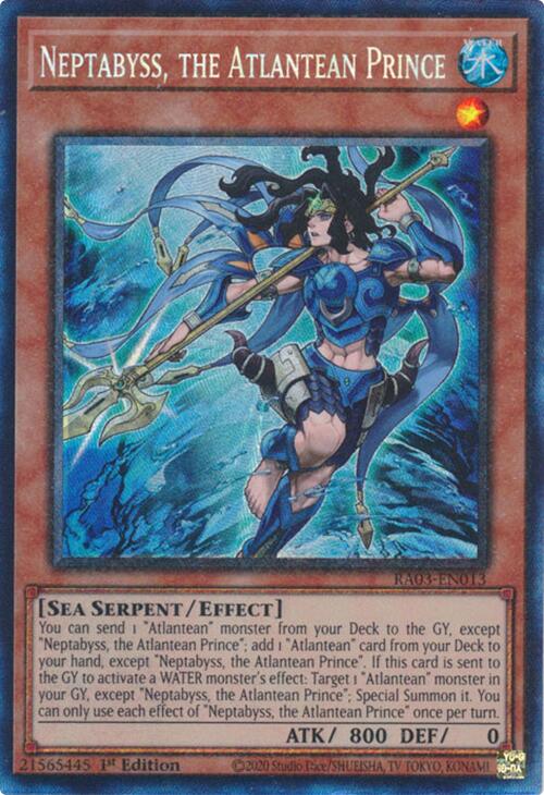 Neptabyss, the Atlantean Prince (CR) [RA03-EN013] Prismatic Collector's Rare | Chromatic Games