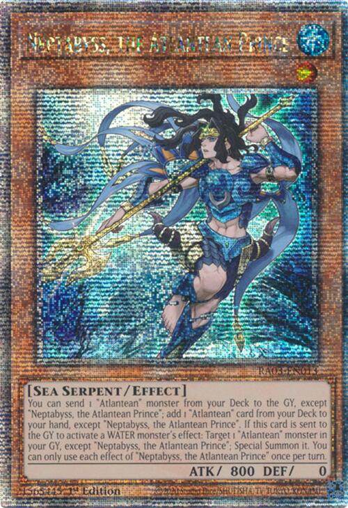 Neptabyss, the Atlantean Prince (Quarter Century Secret Rare) [RA03-EN013] Quarter Century Secret Rare | Chromatic Games