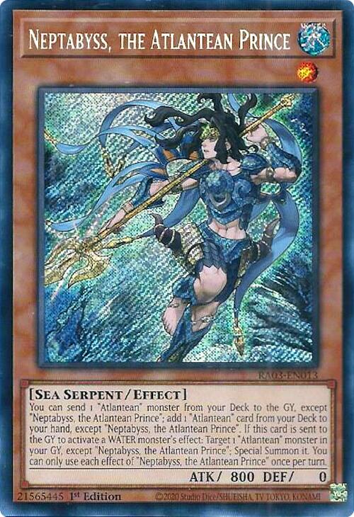 Neptabyss, the Atlantean Prince (Secret Rare) [RA03-EN013] Secret Rare | Chromatic Games