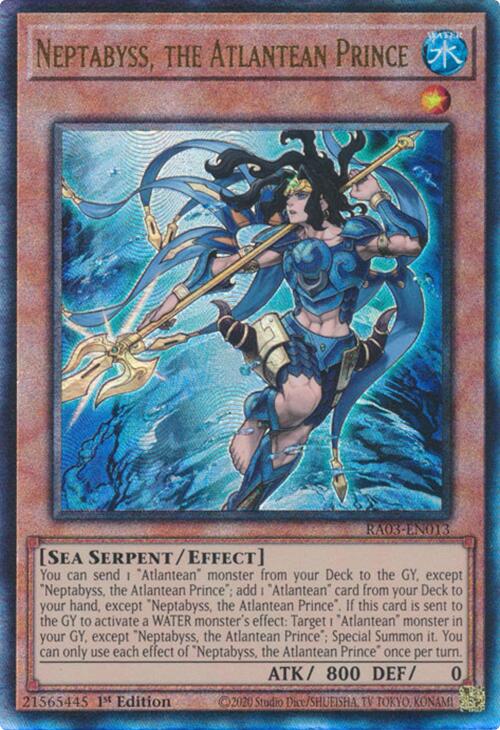 Neptabyss, the Atlantean Prince (UTR) [RA03-EN013] Prismatic Ultimate Rare | Chromatic Games