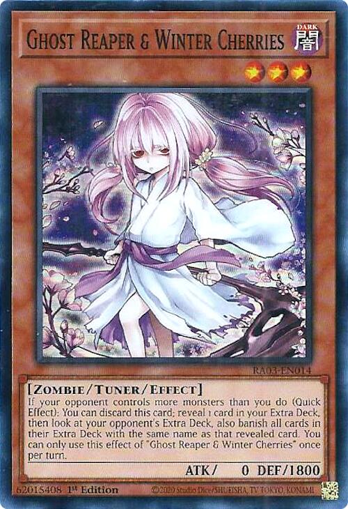 Ghost Reaper & Winter Cherries (Alternate Art) [RA03-EN014] Super Rare | Chromatic Games