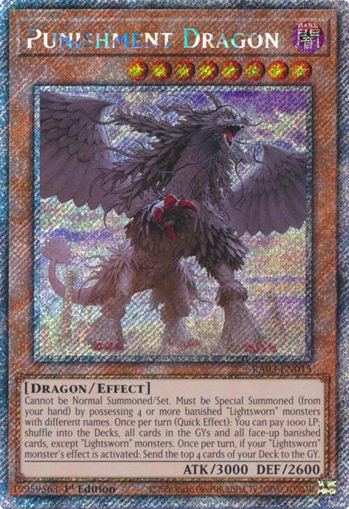 Punishment Dragon (Platinum Secret Rare) [RA03-EN015] Platinum Secret Rare | Chromatic Games