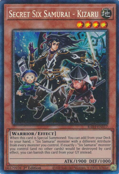 Secret Six Samurai - Kizaru (CR) [RA03-EN017] Prismatic Collector's Rare | Chromatic Games