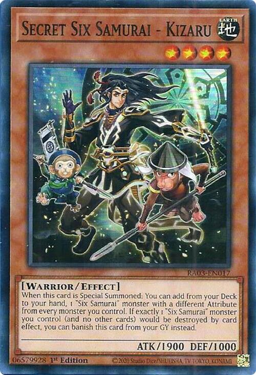 Secret Six Samurai - Kizaru [RA03-EN017] Super Rare | Chromatic Games