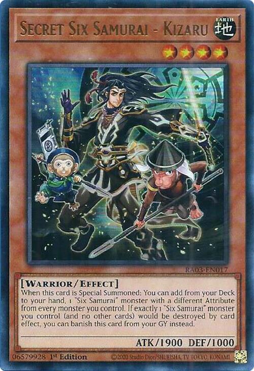 Secret Six Samurai - Kizaru (UR) [RA03-EN017] Ultra Rare | Chromatic Games
