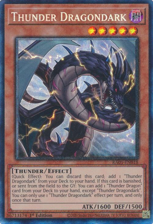 Thunder Dragondark (CR) [RA03-EN018] Prismatic Collector's Rare | Chromatic Games