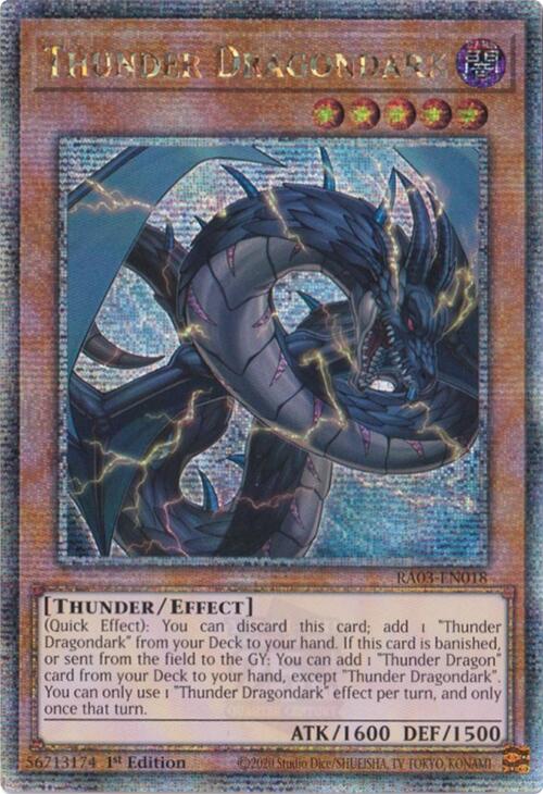 Thunder Dragondark (Quarter Century Secret Rare) [RA03-EN018] Quarter Century Secret Rare | Chromatic Games