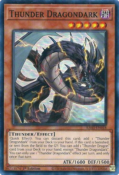 Thunder Dragondark [RA03-EN018] Super Rare | Chromatic Games