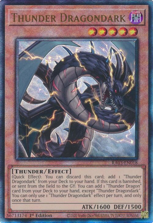 Thunder Dragondark (UTR) [RA03-EN018] Prismatic Ultimate Rare | Chromatic Games