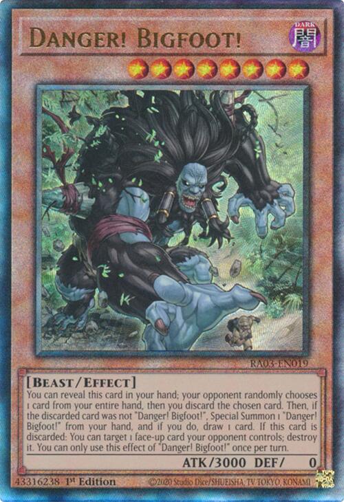 Danger! Bigfoot! (UTR) [RA03-EN019] Prismatic Ultimate Rare | Chromatic Games