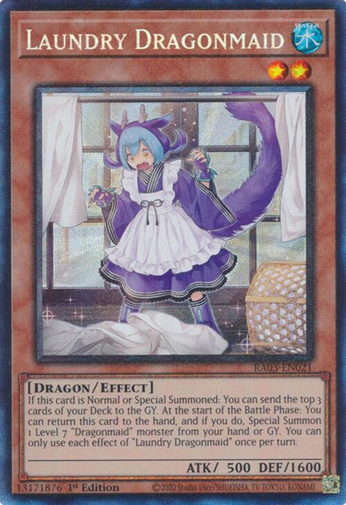 Laundry Dragonmaid (CR) [RA03-EN021] Prismatic Collector's Rare | Chromatic Games