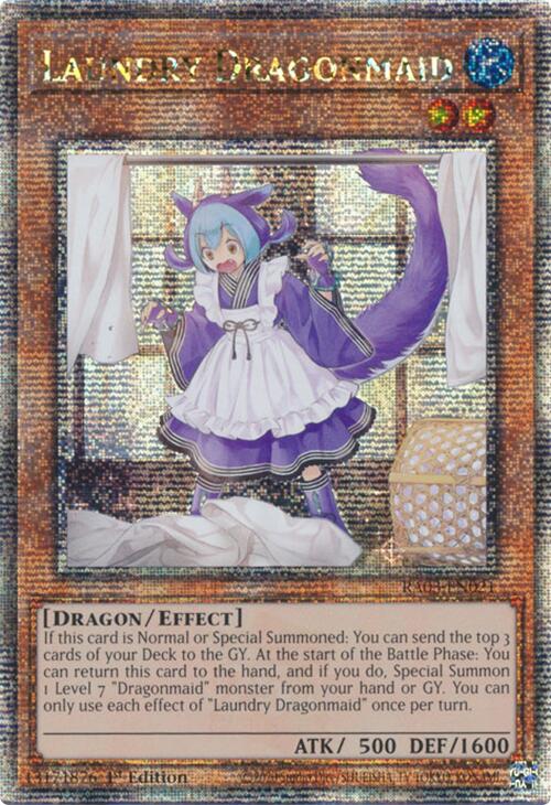 Laundry Dragonmaid (Quarter Century Secret Rare) [RA03-EN021] Quarter Century Secret Rare | Chromatic Games