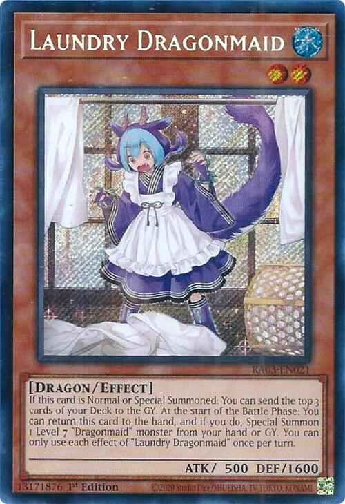 Laundry Dragonmaid (Secret Rare) [RA03-EN021] Secret Rare | Chromatic Games