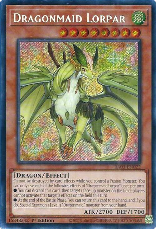 Dragonmaid Lorpar (Secret Rare) [RA03-EN022] Secret Rare | Chromatic Games