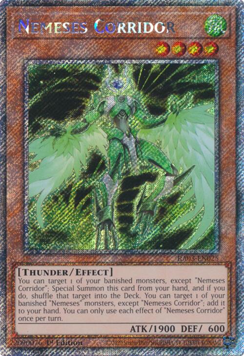Nemeses Corridor (Platinum Secret Rare) [RA03-EN025] Platinum Secret Rare | Chromatic Games