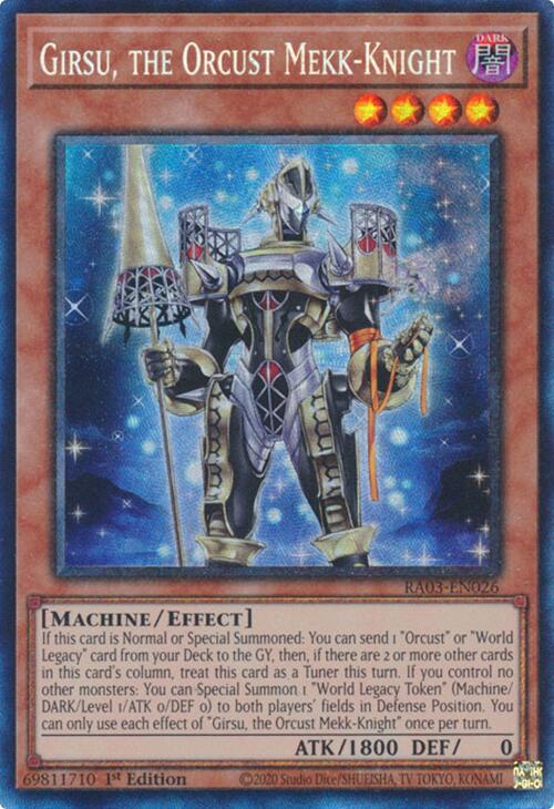 Girsu, the Orcust Mekk-Knight (CR) [RA03-EN026] Prismatic Collector's Rare | Chromatic Games