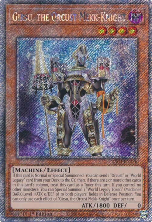 Girsu, the Orcust Mekk-Knight (Platinum Secret Rare) [RA03-EN026] Platinum Secret Rare | Chromatic Games