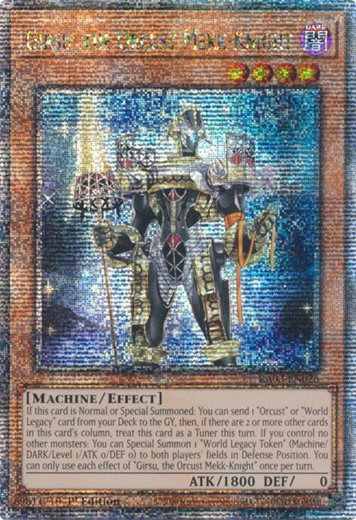Girsu, the Orcust Mekk-Knight (Quarter Century Secret Rare) [RA03-EN026] Quarter Century Secret Rare | Chromatic Games