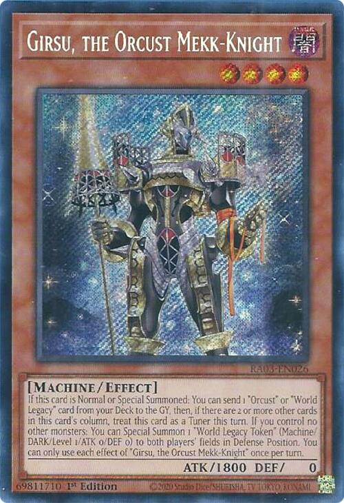 Girsu, the Orcust Mekk-Knight (Secret Rare) [RA03-EN026] Secret Rare | Chromatic Games