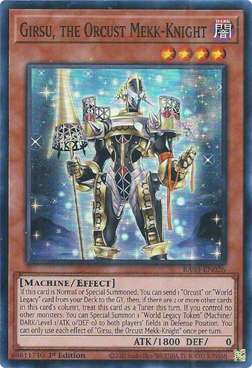 Girsu, the Orcust Mekk-Knight [RA03-EN026] Super Rare | Chromatic Games