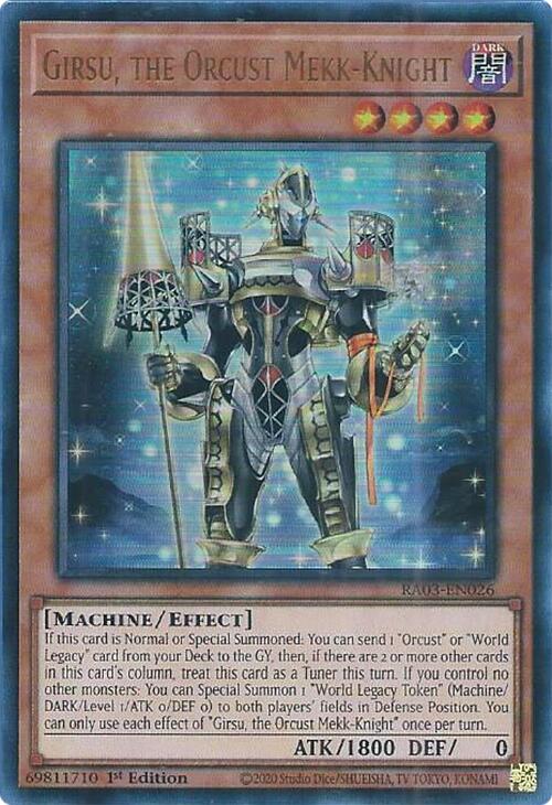 Girsu, the Orcust Mekk-Knight (UR) [RA03-EN026] Ultra Rare | Chromatic Games