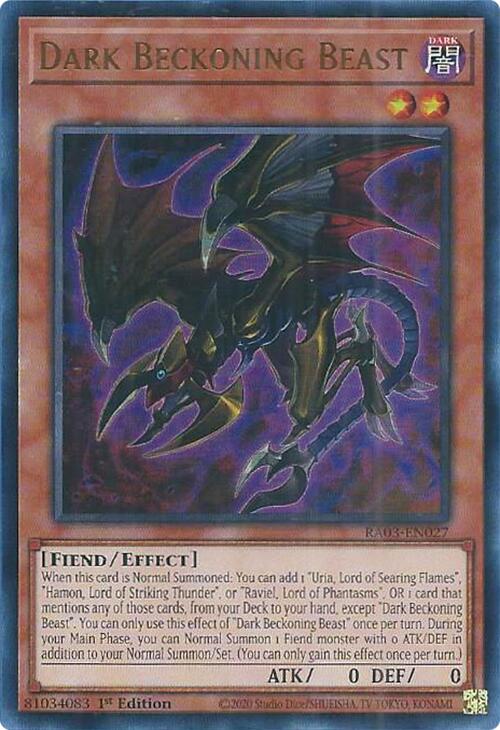 Dark Beckoning Beast (UR) [RA03-EN027] Ultra Rare | Chromatic Games