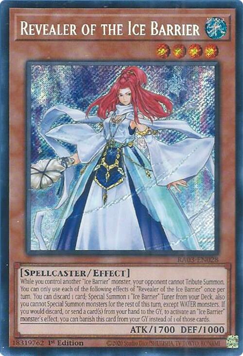 Revealer of the Ice Barrier (Secret Rare) [RA03-EN028] Secret Rare | Chromatic Games