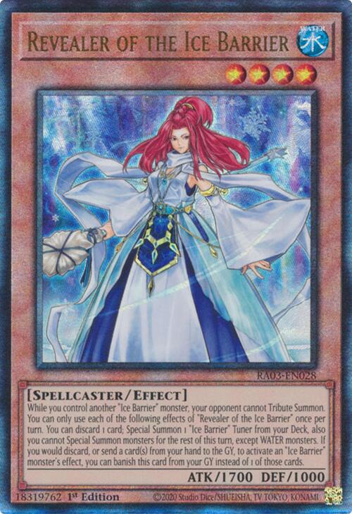 Revealer of the Ice Barrier (UTR) [RA03-EN028] Prismatic Ultimate Rare | Chromatic Games