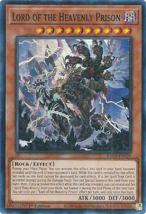 Lord of the Heavenly Prison [RA03-EN029] Super Rare | Chromatic Games