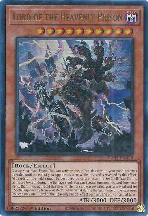 Lord of the Heavenly Prison (UR) [RA03-EN029] Ultra Rare | Chromatic Games
