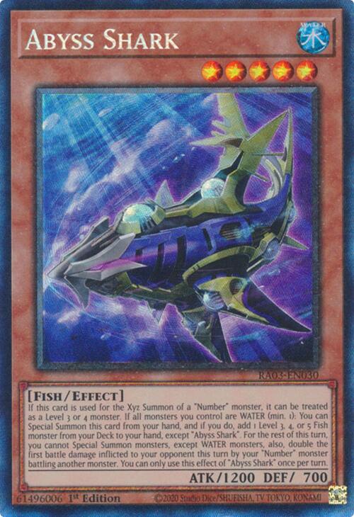 Abyss Shark (CR) [RA03-EN030] Prismatic Collector's Rare | Chromatic Games