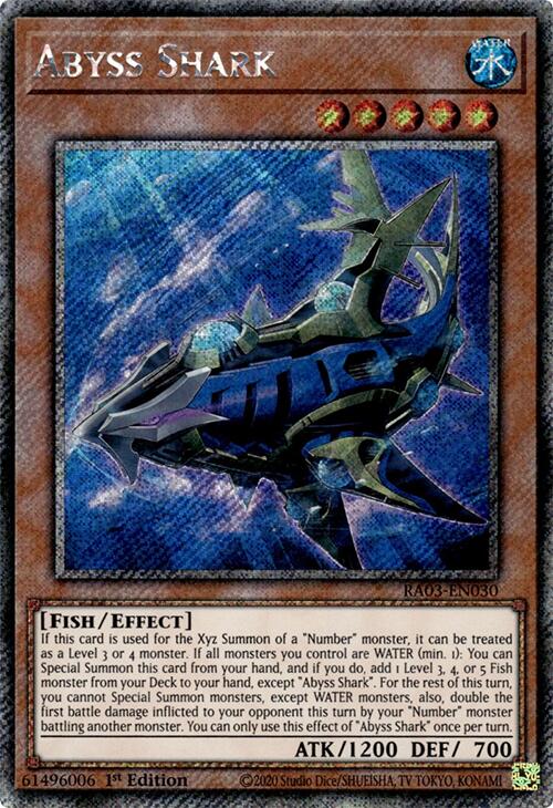 Abyss Shark (Platinum Secret Rare) [RA03-EN030] Platinum Secret Rare | Chromatic Games