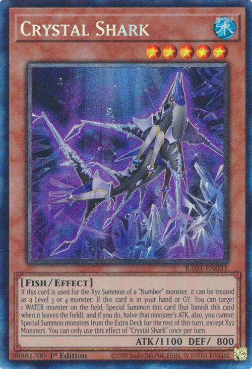 Crystal Shark (CR) [RA03-EN031] Prismatic Collector's Rare | Chromatic Games