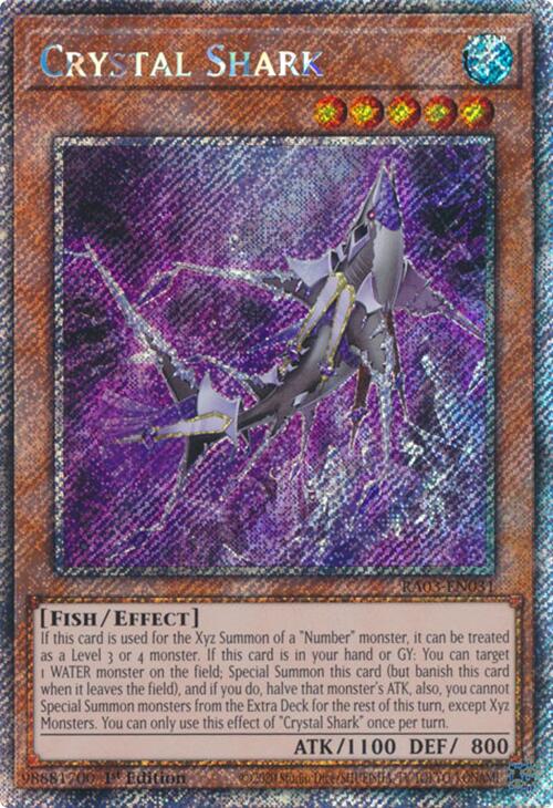 Crystal Shark (Platinum Secret Rare) [RA03-EN031] Platinum Secret Rare | Chromatic Games