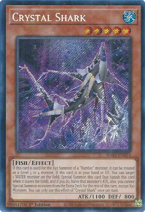 Crystal Shark (Secret Rare) [RA03-EN031] Secret Rare | Chromatic Games