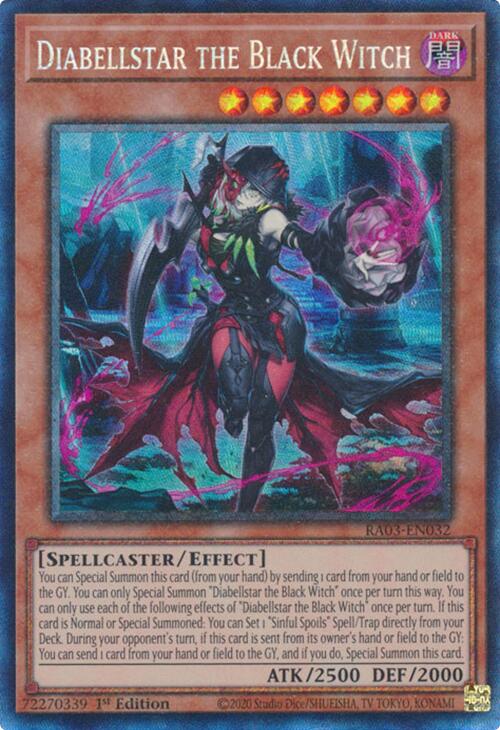 Diabellstar the Black Witch (CR) [RA03-EN032] Prismatic Collector's Rare | Chromatic Games