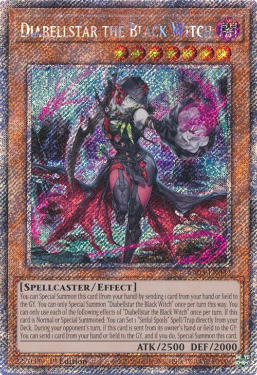 Diabellstar the Black Witch (Platinum Secret Rare) [RA03-EN032] Platinum Secret Rare | Chromatic Games