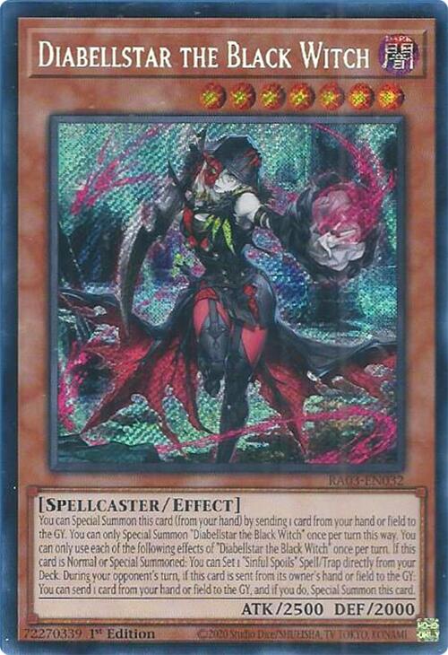 Diabellstar the Black Witch (Secret Rare) [RA03-EN032] Secret Rare | Chromatic Games