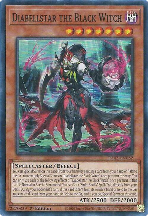 Diabellstar the Black Witch [RA03-EN032] Super Rare | Chromatic Games