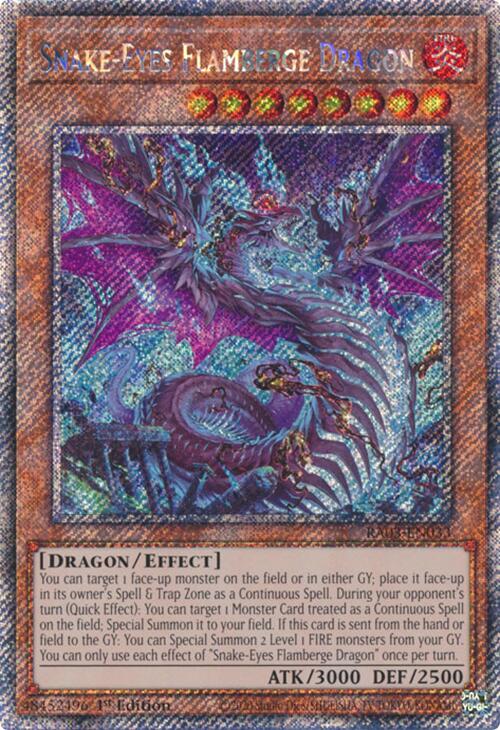 Snake-Eyes Flamberge Dragon (Platinum Secret Rare) [RA03-EN033] Platinum Secret Rare | Chromatic Games