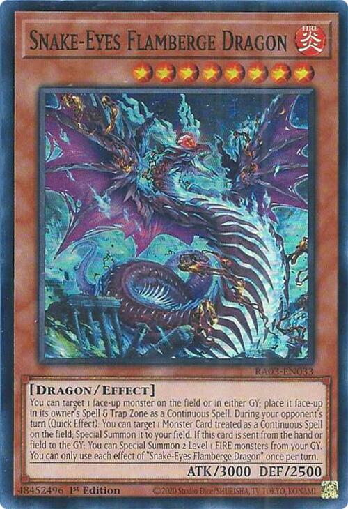 Snake-Eyes Flamberge Dragon [RA03-EN033] Super Rare | Chromatic Games