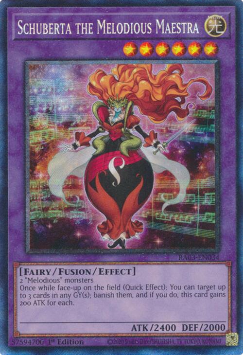 Schuberta the Melodious Maestra (CR) [RA03-EN034] Prismatic Collector's Rare | Chromatic Games