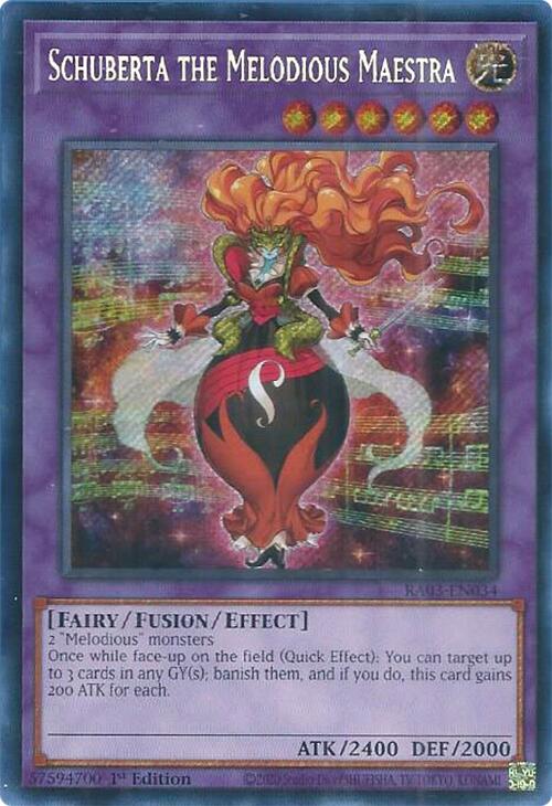 Schuberta the Melodious Maestra (Secret Rare) [RA03-EN034] Secret Rare | Chromatic Games