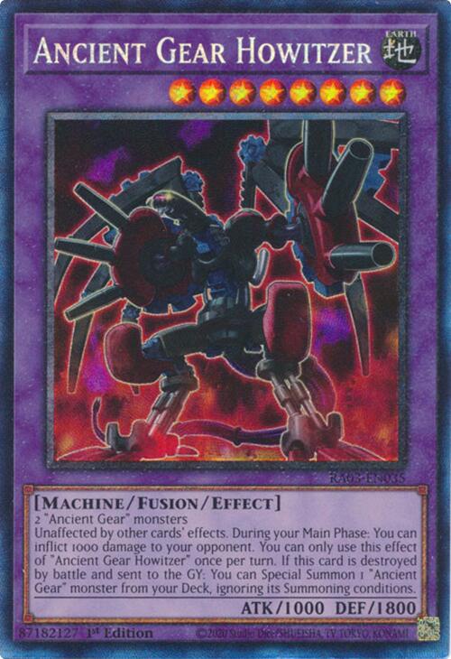 Ancient Gear Howitzer (CR) [RA03-EN035] Prismatic Collector's Rare | Chromatic Games